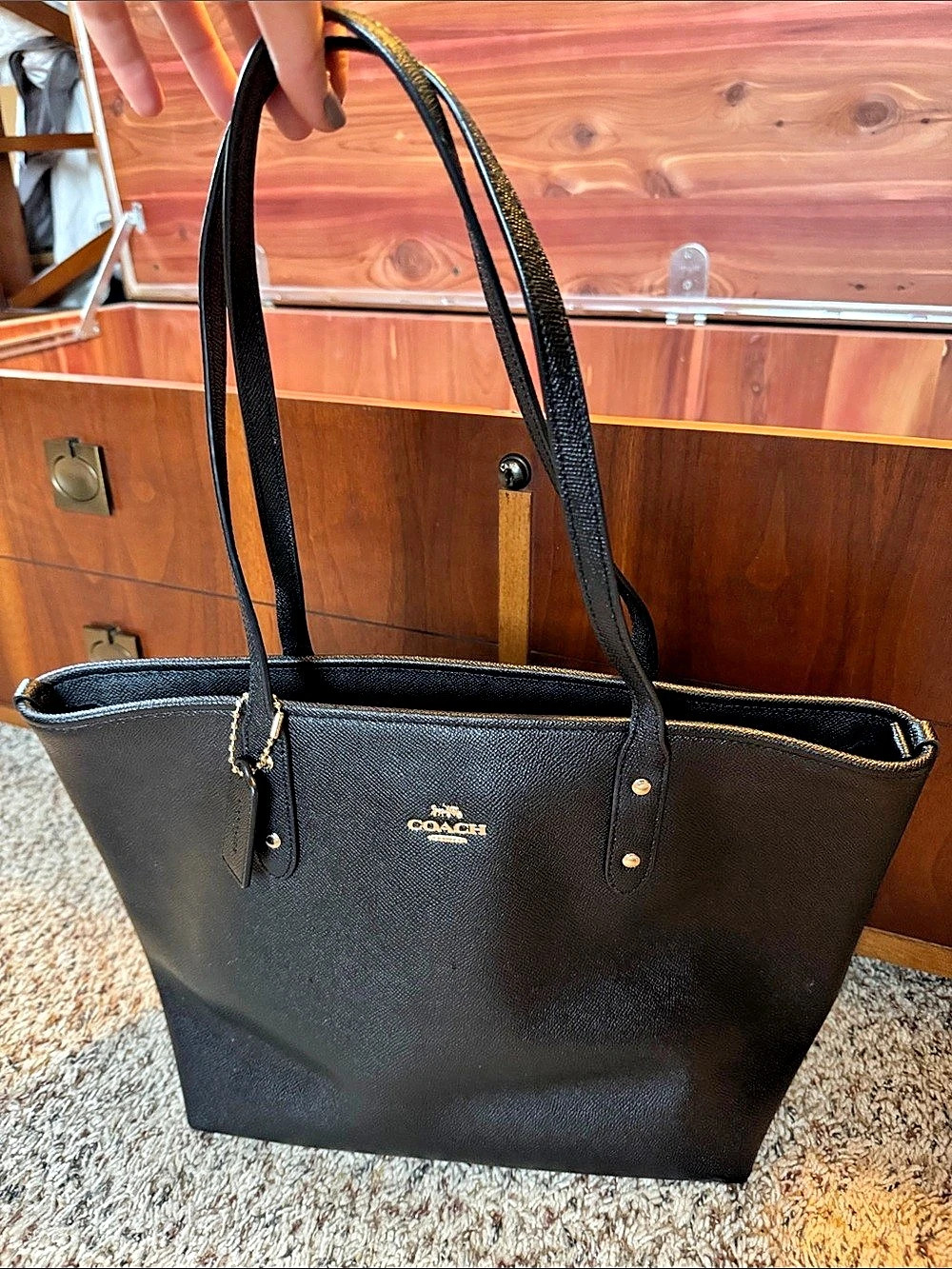 Coach City Zip Tote Black